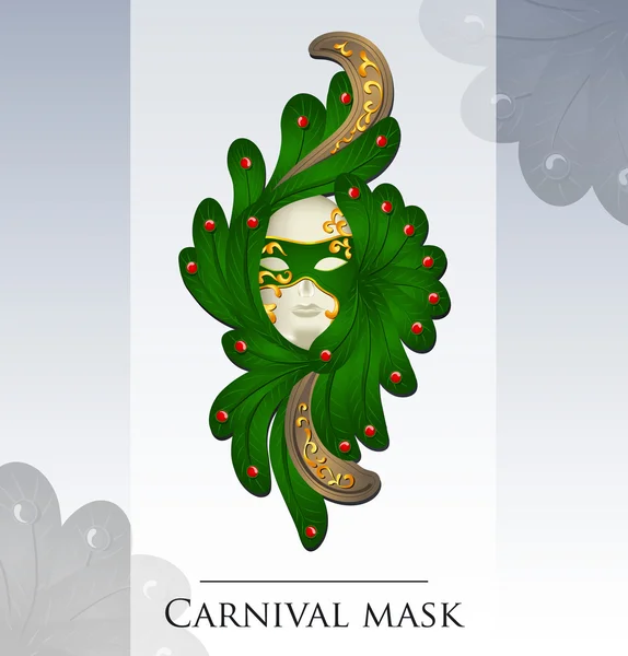 Carnaval, carnaval masker, festival. — Stockvector