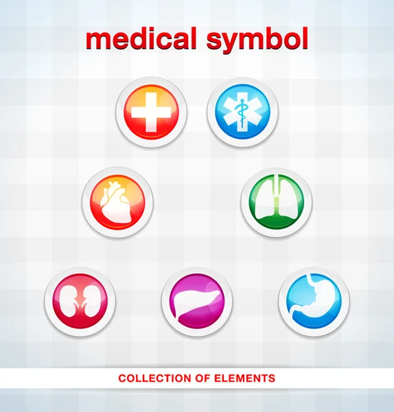 Medizinische Symbole gesetzt — Stockvektor