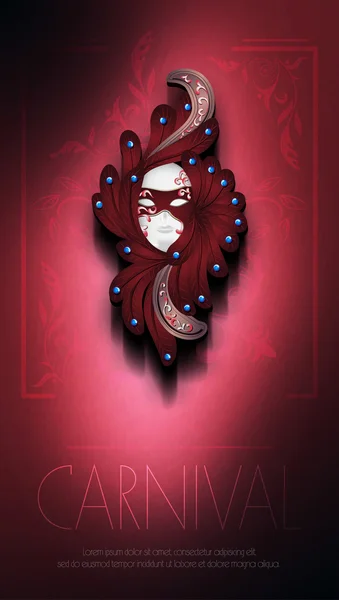 Karnaval maskesi şablonu