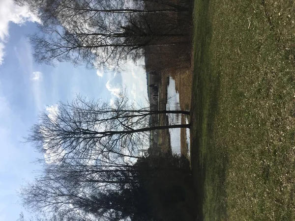 Haslisee Spring Day Niederhasli Switzerland — Stock Photo, Image