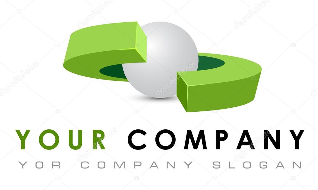 Abstract vector logo template, it company logo, robotics and science logotype