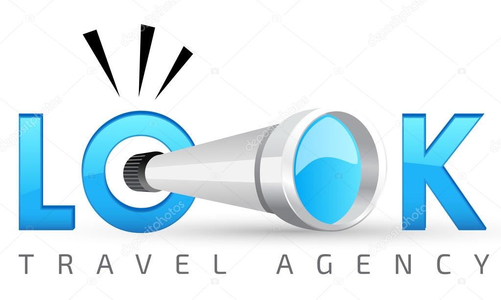 Vector logo template, travel, resort, guide service, advertising, astronomers, or creative company
