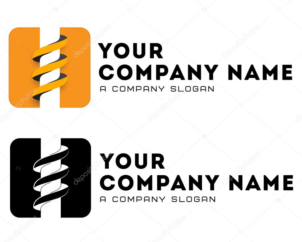Logo template, vector, coal-plow, mining business, bore logotype, drilling business