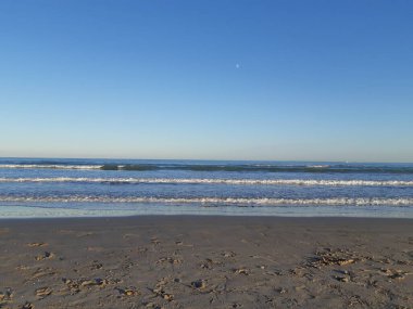 Valencia plajı güneşli bir sonbahar günü