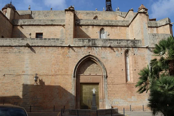 Santa Maria Levéltári Temploma Saguntot Valenciában Spanyolország — Stock Fotó