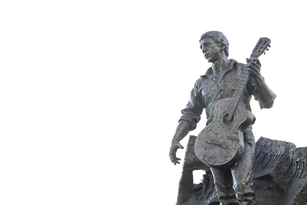 Monument to the poet Vladimir Vysotsky in Kharkov — Stock Photo, Image