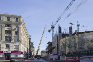 Kharkiv bir alışveriş merkezi inşaatı