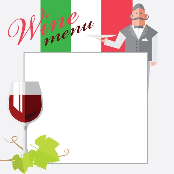 Vino italiano — Vettoriale Stock