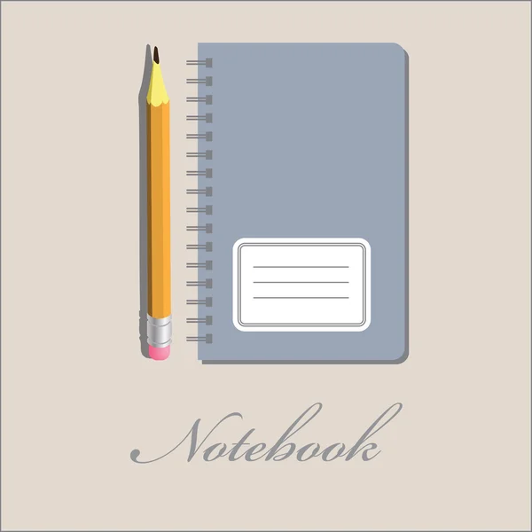 Notizbuch — Stockvektor