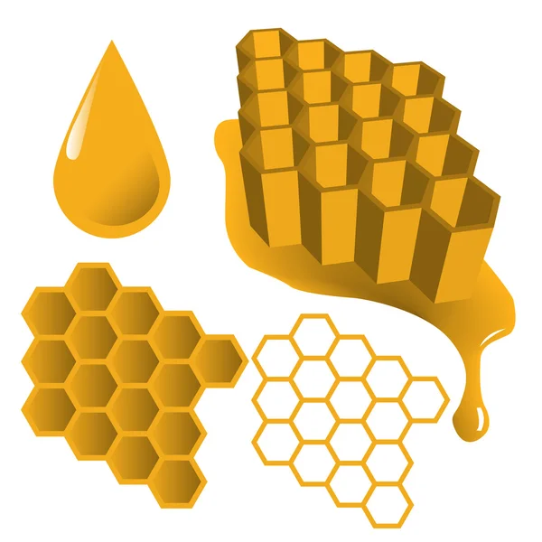 Miel — Vector de stock