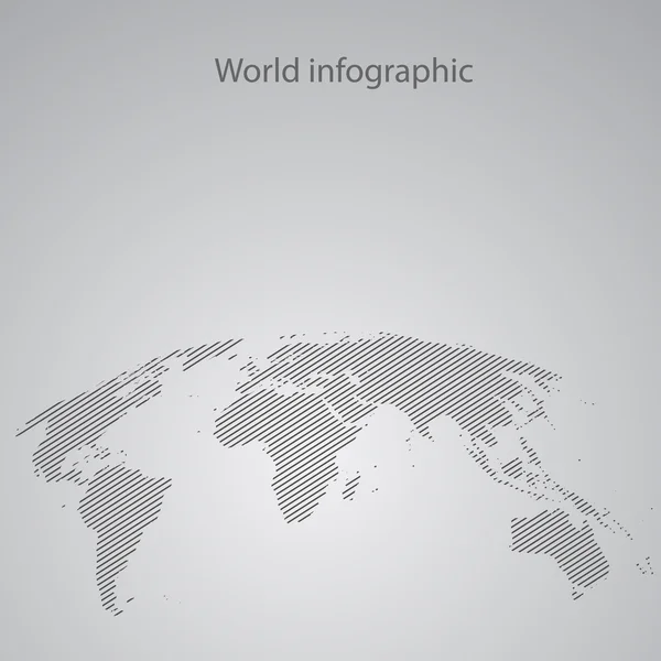 Welt-Infografik — Stockvektor