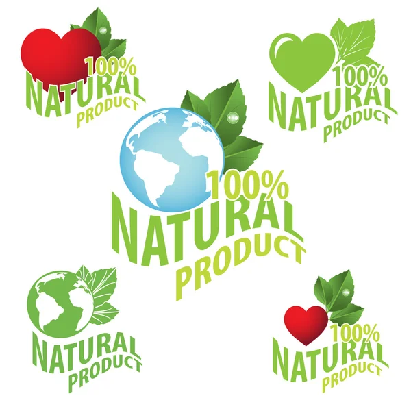 Naturalny produkt logo — Wektor stockowy