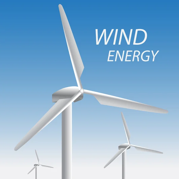 Energía eólica — Vector de stock