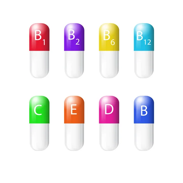 Vitaminen — Stockvector