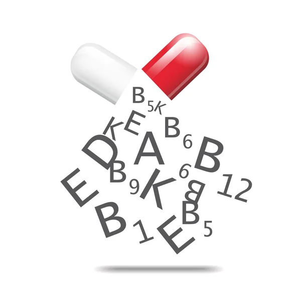 Vitaminen — Stockvector