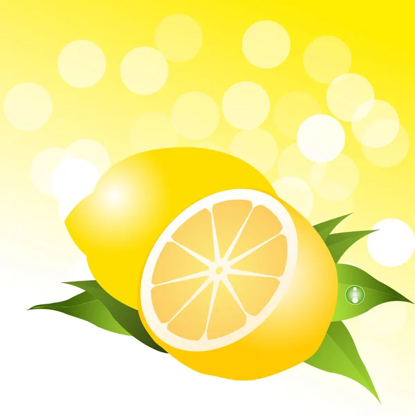 Lemon background — Stock Vector