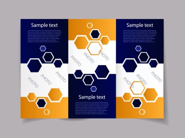 Grafik sanat vektör çizim kağıt broşürü