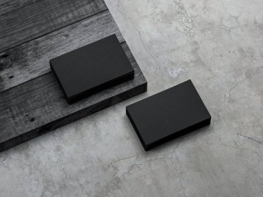 İki yığın Siyah Kartvizit Modifiye