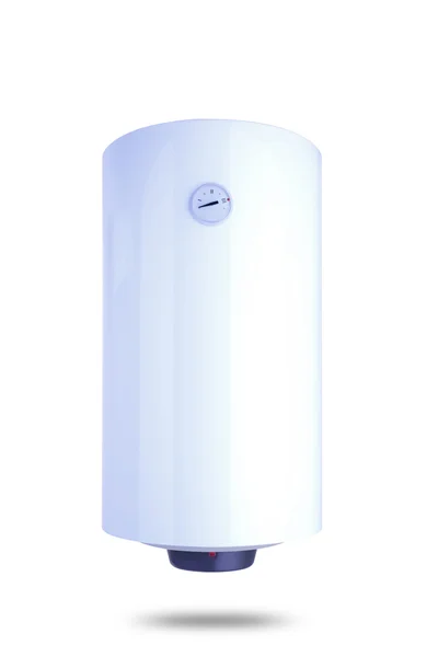 Elektrický ohřívač vody izolované na bílém, 80 litrů — Stock fotografie