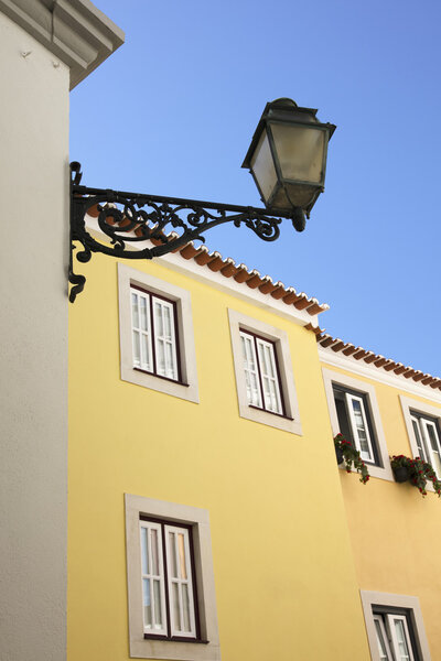 Ornate European street lamp