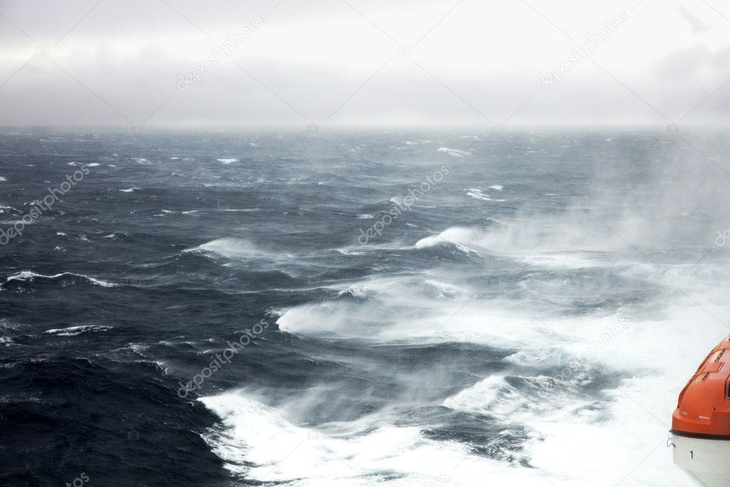 Rough seas and waves