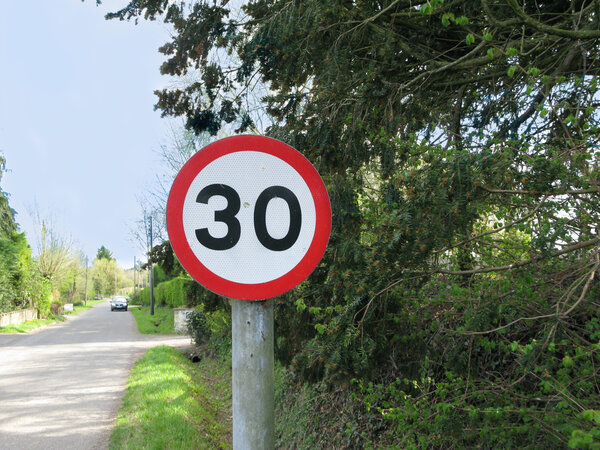 30 mph Road Sign