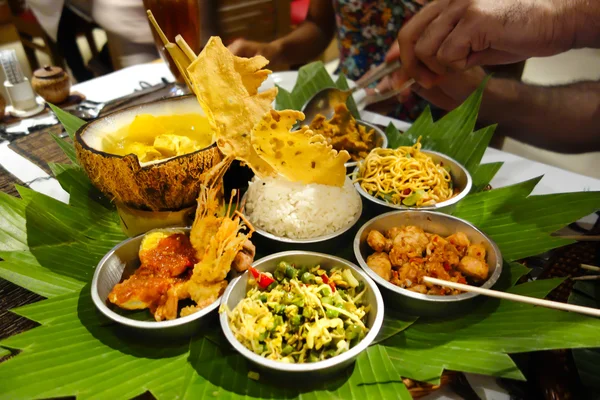 Indonesisch eten feest — Stockfoto