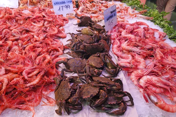 Crevettes et crabes — Photo