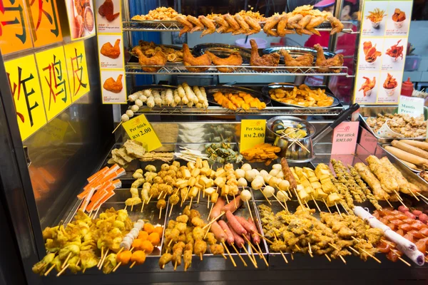 Exotic Asian food on a roadside stall — Stock Image Exotic Asian food on a roadside stall Stock Image