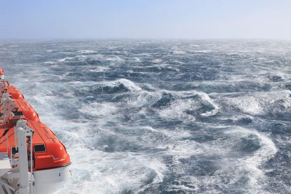 Life Boats and rough seas — Stock Photo, Image