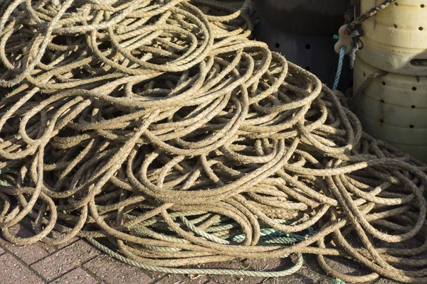 Kreeft en krab pot touwen — Stockfoto