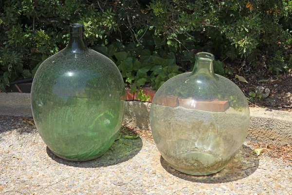 Large glass jars — Stock Photo, Image