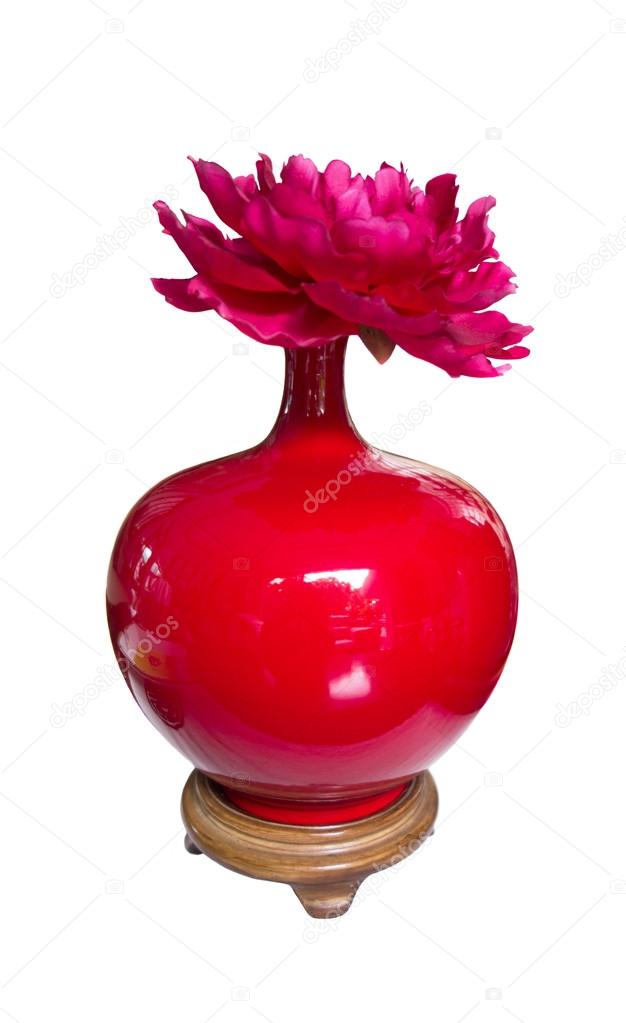 Chinese Red Vase