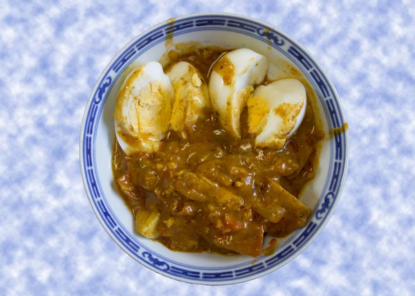Curry de ovo picante — Fotografia de Stock