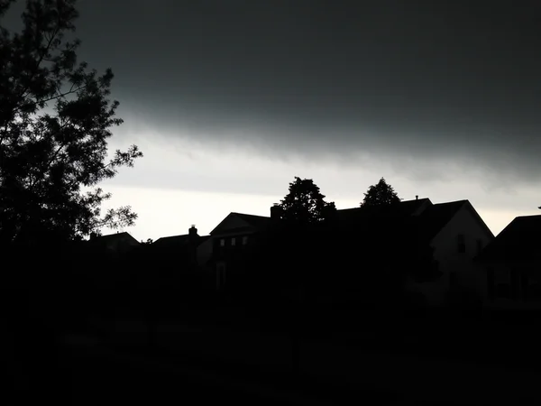 Approaching severe thunderstorm — Stock Photo, Image