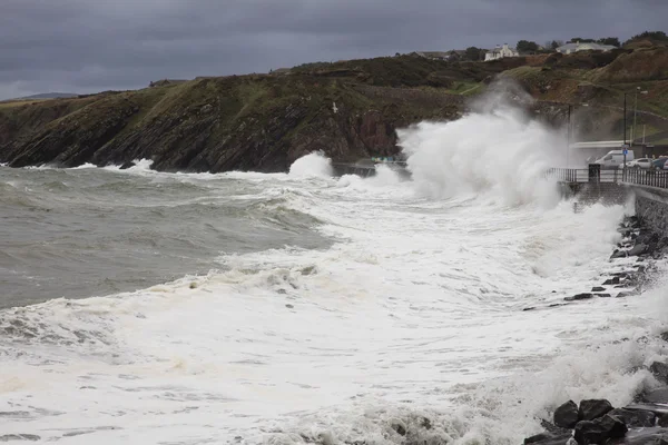 Stormy seas at Peel Isle of Man — Stock Photo, Image