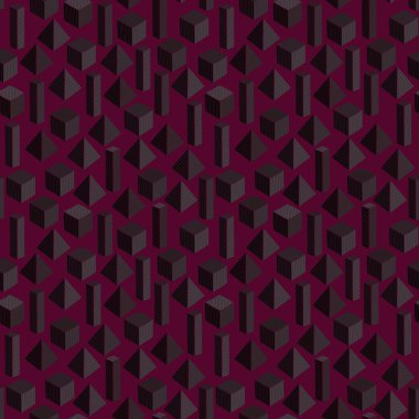 Geometrik şekillerle dekoratif parlak tecture