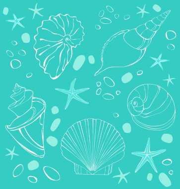 Elle çizilmiş shell set