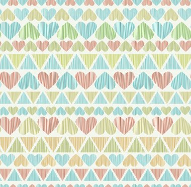 Dekoratif renkli kesintisiz romantik doku