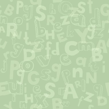 Soyut sonsuz desen harflerle