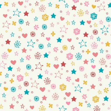 desen renkli çiçekler