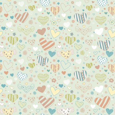 Renkli süs sorunsuz kalp doku