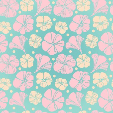 Çiçekli dekoratif sorunsuz doku