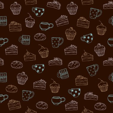 Çöller ve kupa ile Seamless Modeli