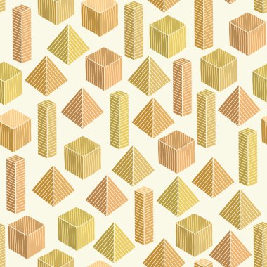 Dekoratif geometrik Dikişsiz güneşli desen