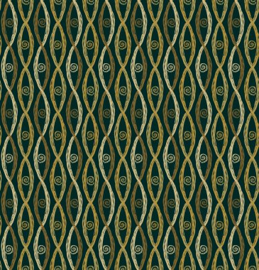 Vintage sonsuz dalga deseni