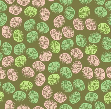 Sorunsuz yaz vintage petal desen