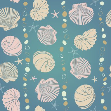 Sorunsuz dekoratif kabuk deseni