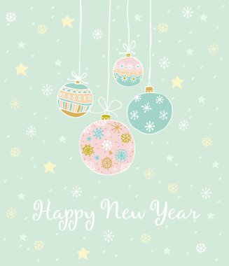 Sunni Noel şenlikli arka plan doodle