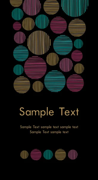 Text background with colorful circle pattern — Stock Vector